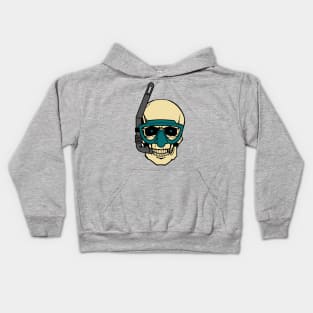 skull snorkel Kids Hoodie